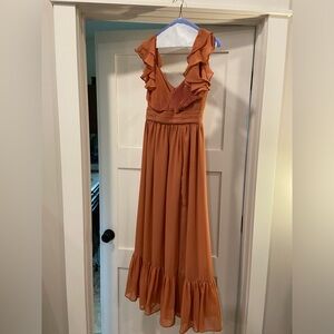 Small. Terracotta. Birdy Grey Dress